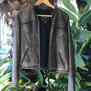 Distressed Leather Jacket